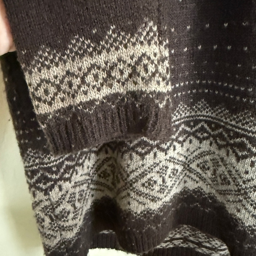 Thursday Island Fair Isle Patterned Women's Sweater Tunic Dress Small - Picture 2 of 7